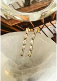 Örhänge - Guld - Strass - Rostfritt stål 2