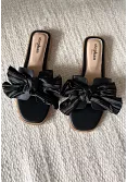 Svart Rosett sandal 3