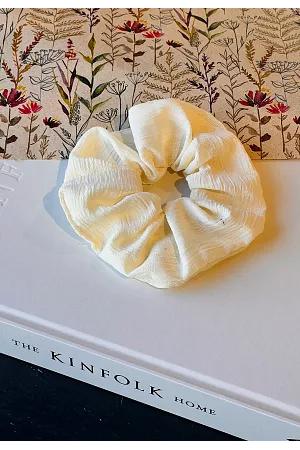 Scrunchie - Ljusgul - Shiffong