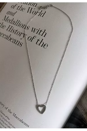 Halsband Silver - Hjärta - Stainless steel