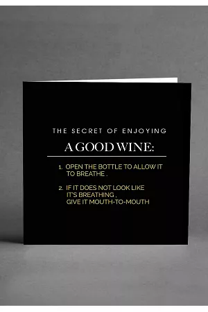 A good wine - Vykort