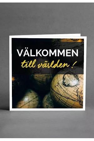 Välkommen till världen - Vykort