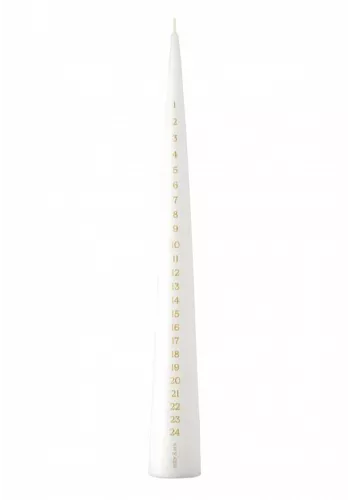 Kalender ljus - Pure White - 37cm 1