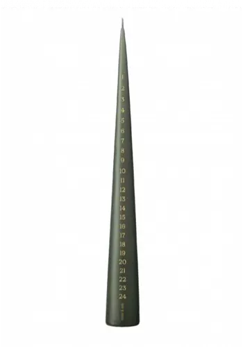 Kalender ljus - Green soil - 37cm 2