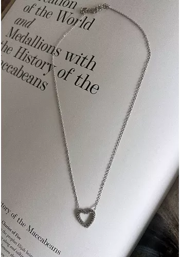 Halsband Silver - Hjärta - Stainless steel 1
