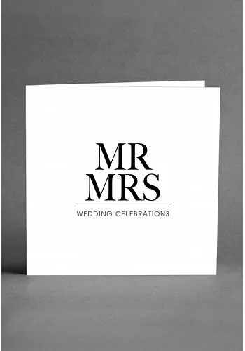 MR & MRS - Gratulationskort 1