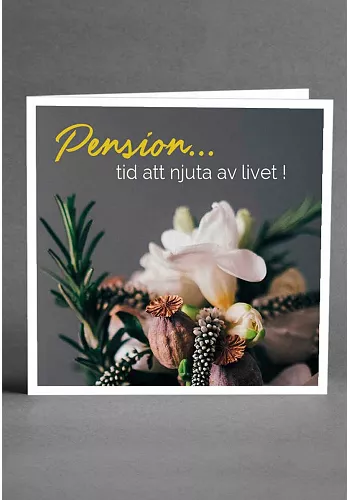 Pension - Gratulationskort 1