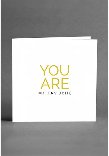 You are my favorite - Kort 1