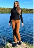 Jeans stretch - Mini flare - Rostbrun 11