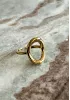 Guldring - Oval - Rostfritt stål 5