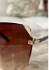 Bruna Solglasögon Med Lyxig Detalj 10